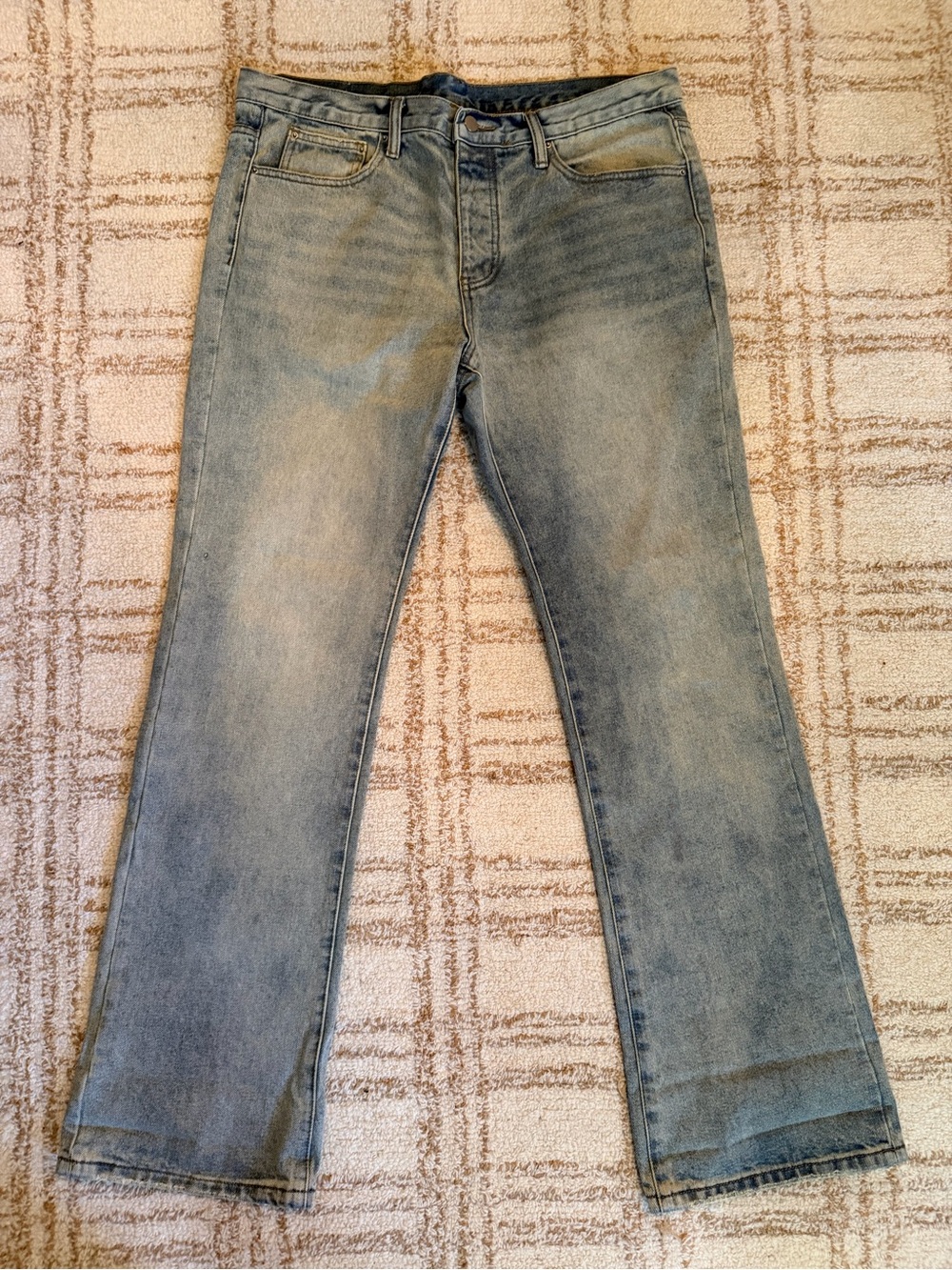 MNML Light Blue Bootcut Jeans